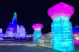 Ice sculptures in Harbin China